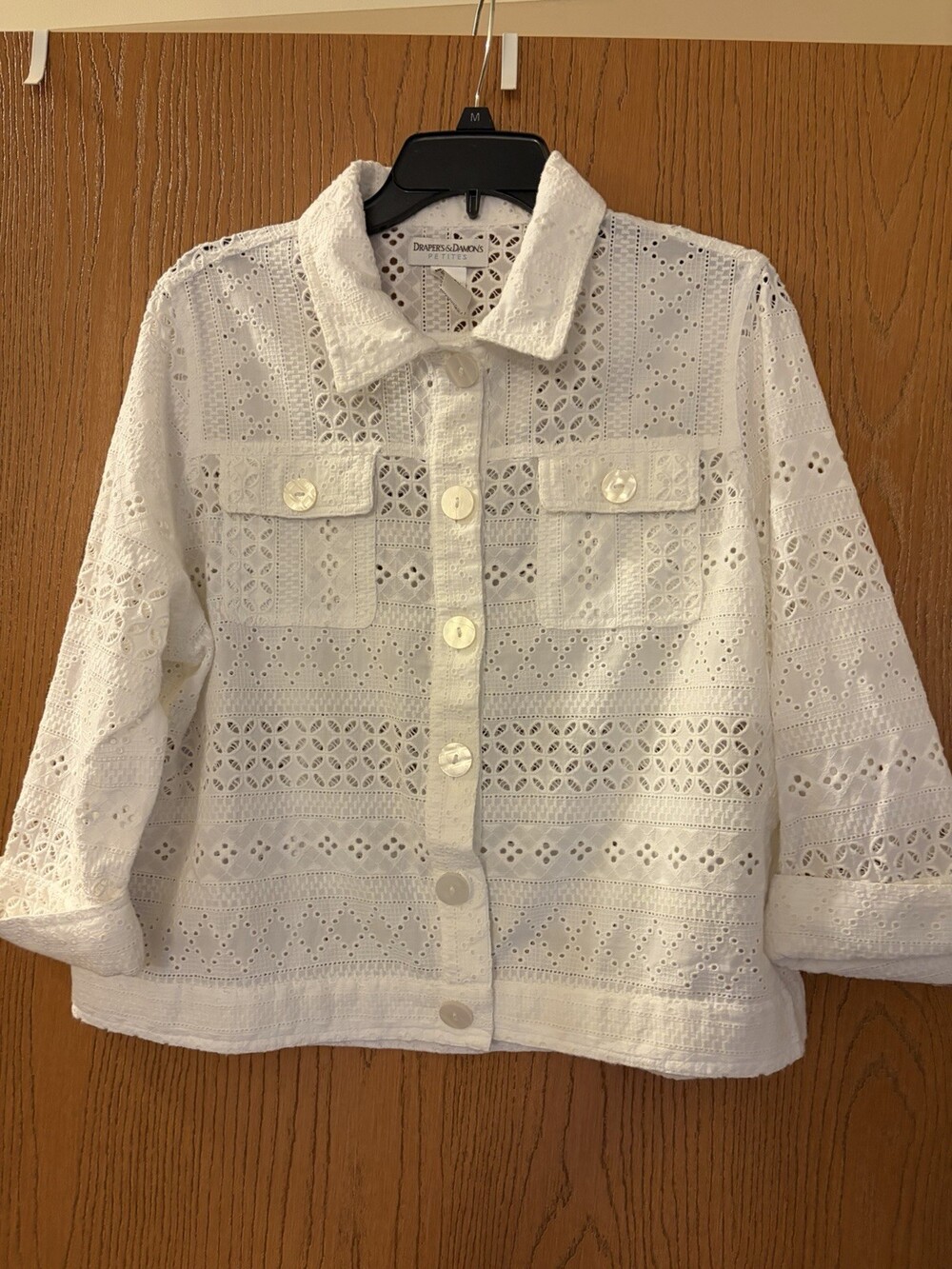 Drapers & Damon’s Woman’s Petite Light Weight Summer Jacket Size PL “EUC”